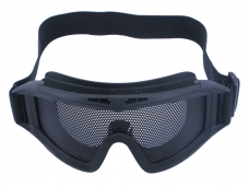 Airsoft CQB Tactical Eyes Protection Metal Mesh Glasses Goggle - Black